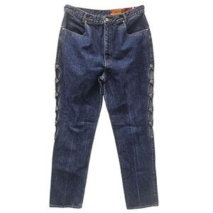Lawman Vintage Hi Rise Bareback Decorative Straight Leg Jeans Size 19/20